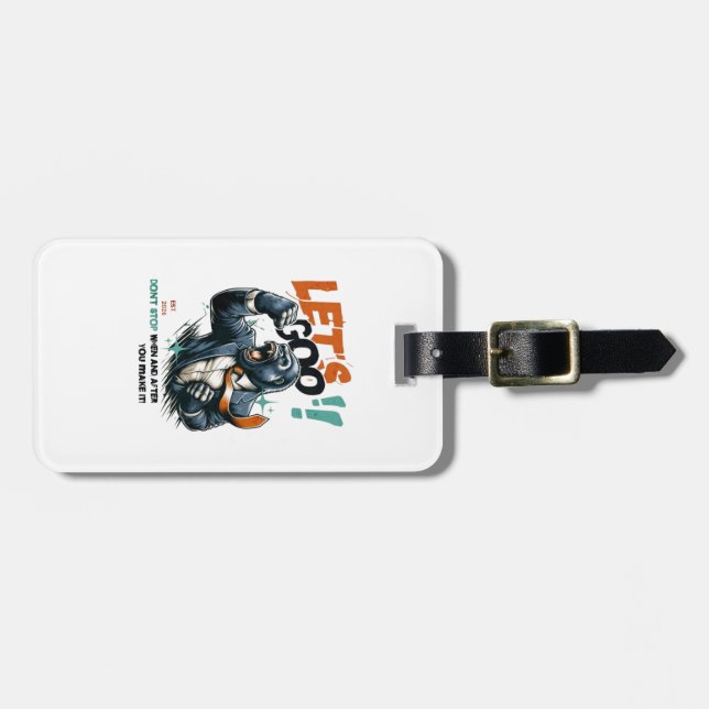 LET'S GOO LESSONS LEARN LUGGAGE TAG (Front Horizontal)