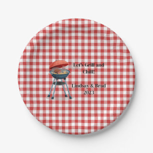 Let's Grill and Chill 7" Round Paper Plates