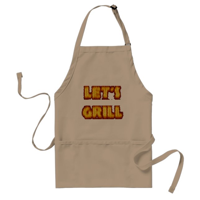 Let's grill apron for sale. (Front)
