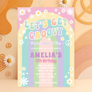 Let's groovy party invitation