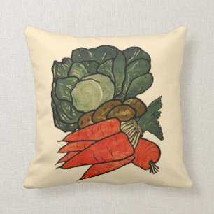 Let's Grow a Vegetable Garden Cushion
