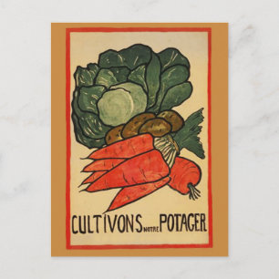 Let's Grow a Vegetable Garden Postcard
