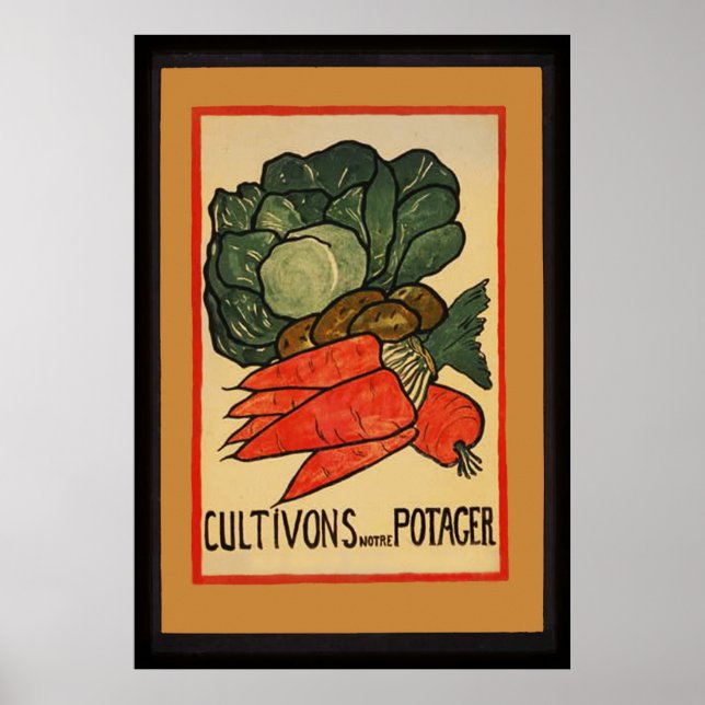 Let's Grow a Vegetable Garden Poster (Front)