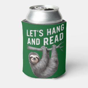 Let's Hang and Read Funny Book Reading Lovers   Can Cooler