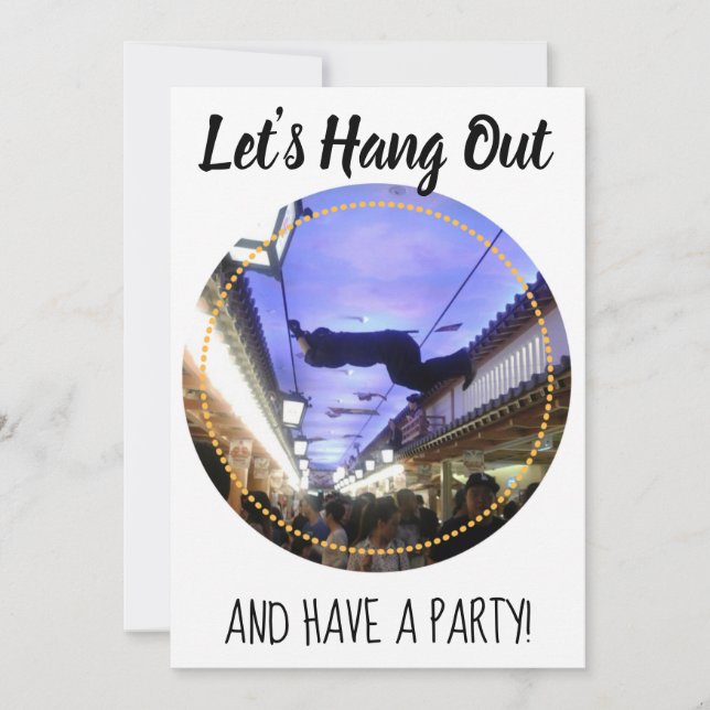 Let's Hang Out Invitation (Front)