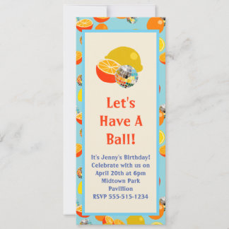 Let's Have A Ball! Disco Party Invitation