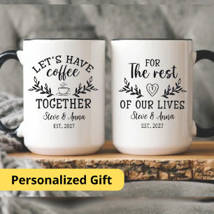 Let's Have Coffee Together, Husband and Wife Gift Mug
