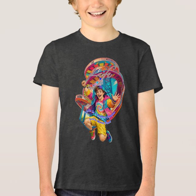 Let's Have Fun Clipboard Tri-Blend Shirt (Front)