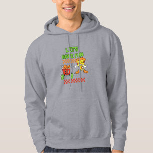 Let's Have Fun Funny Chicken and Pizza Hoodie