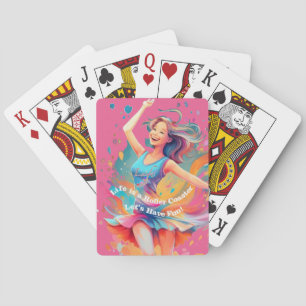 Let's Have Fun,Life a Roller Coaster Playing Cards