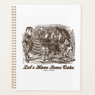 Let's Have Some Cake Alice Unicorn Lion Wonderland Planner