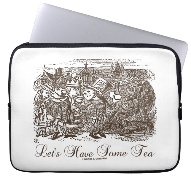 Let's Have Some Tea Wonderland Alice Haigha Hatta Laptop Sleeve (Front)