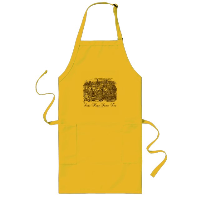 Let's Have Some Tea (Wonderland Alice) Long Apron (Front)
