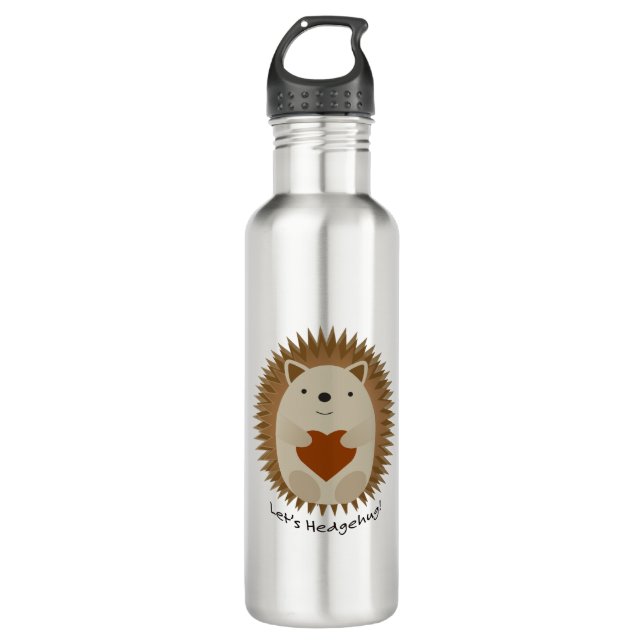 Let's Hedgehug Hedgehog 710 Ml Water Bottle (Front)