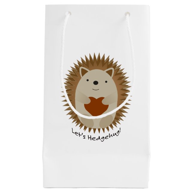 Lets Hedgehug Hegehog Small Gift Bag (Front)