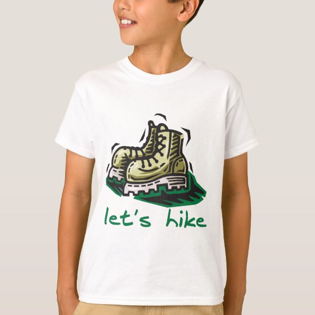 Let's Hike Green T-Shirt (Front)