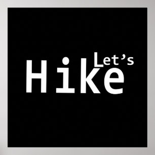 lets hike poster