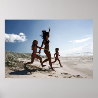 lets hit the beach poster