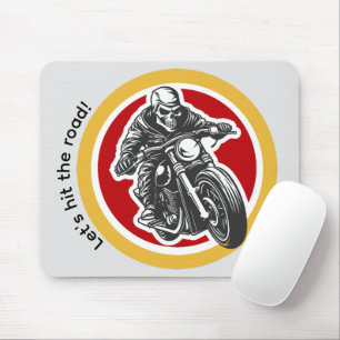 Lets hit the road Modern motobike Boys Mouse Mat