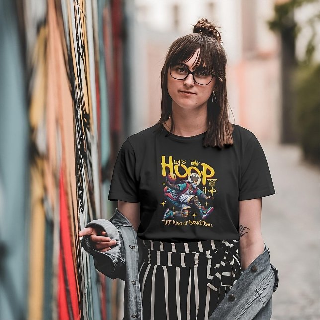 Let's Hoop it Up Tri-Blend Shirt (Creator Uploaded)