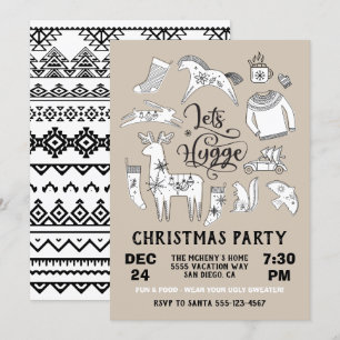 Let's Hygge Cosy Winter Christmas Party Invitation