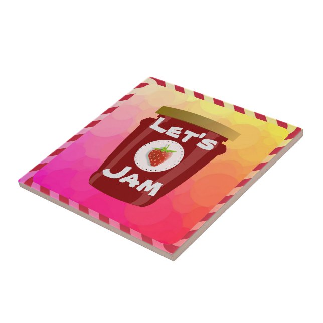 Let's Jam Ceramic Tile (Side)