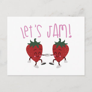 Lets Jam Postcard