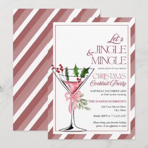 Let's Jingle and Mingle Holiday Party  Invitation