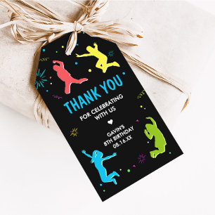 Let's Jump and Play Birthday Party Favor Tags