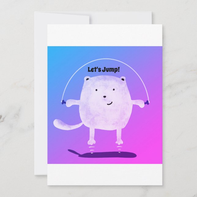 Let's Jump!  Invitation (Front)