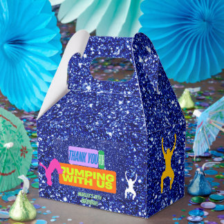 Let's Jump Party Bounce Neon Trampoline Park  Favour Box