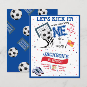 Lets Kick It Rookie Soccer Budget 1st Birthday