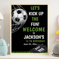 Let's Kick up the fun!, Funny Soccer Birthday