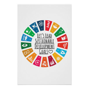 Let's Lead UN SDG Sustainable Development Goals Poster