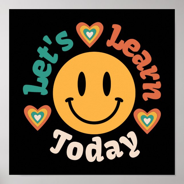 Let's Learn Today Poster (Front)