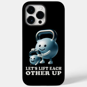 Let's Lift Each Other Up Gym Lifting Positive Vibe Case-Mate iPhone 14 Pro Max Case