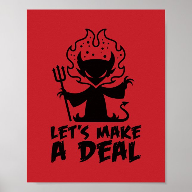 Let's Make A Deal With The Devil Poster (Front)