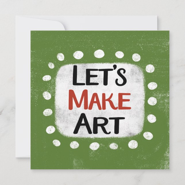 Let's Make Art Greeting Card (Front)