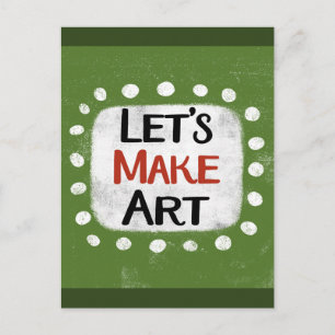 Let's Make Art Postcard
