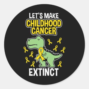 Let's make childhood cancer extinct Childhood Can Classic Round Sticker