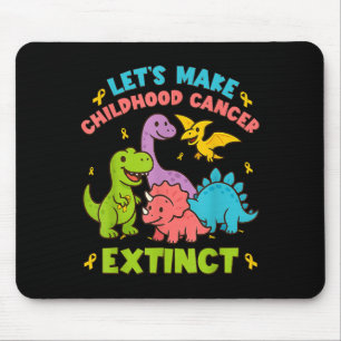Let's Make Childhood Cancer Extinct Dinosaurs Wear Mouse Mat
