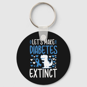 Let's Make Diabetes Awareness November Type T1d T2 Key Ring