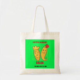 Lets make salsa tote bag