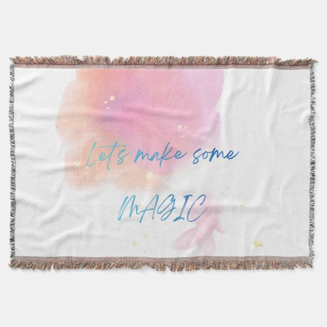 Let's Make Some Magic Fleece Blanket | Cosy Inspir (Front)