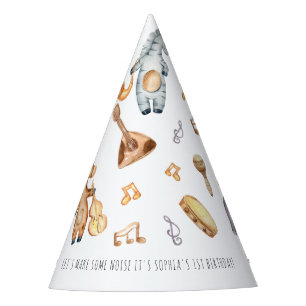 Lets Make Some Noise African Animals Kids Birthday Party Hat