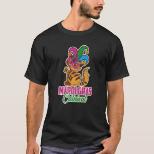 Let's Mardi gras y'all carnival cat mask catrival T-Shirt
