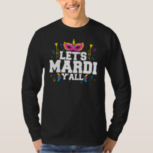 Let's Mardi Gras Y'all Carnival Shenanigan Joker J T-Shirt