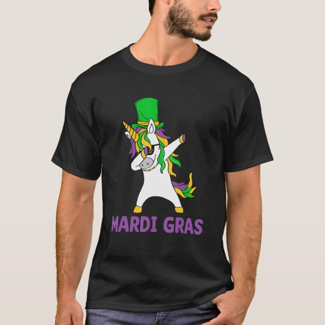 Let's Mardi gras y'all celebrating party dabbin' u T-Shirt (Front)