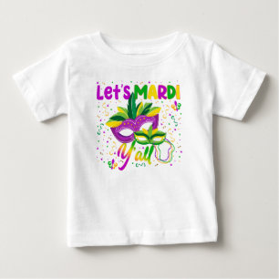 Let's Mardi Y'all Colourful Parade NOLA Grouping Baby T-Shirt