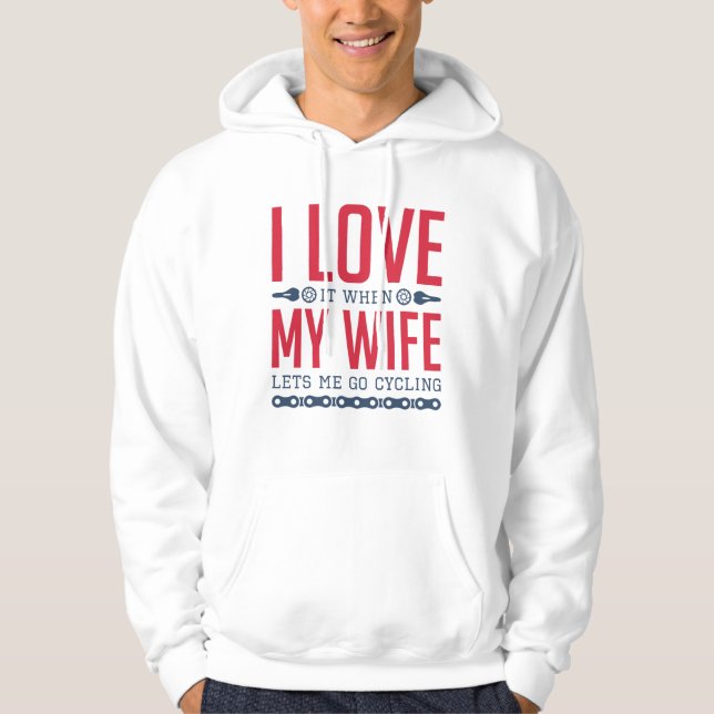 Lets Me Go Cycling Hoodie (Front)